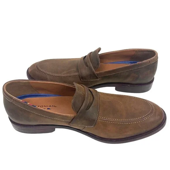 Bostonian Mckewen Step Loafers Mens 11.5 M Brown Leather Dress Shoes - Picture 7 of 12